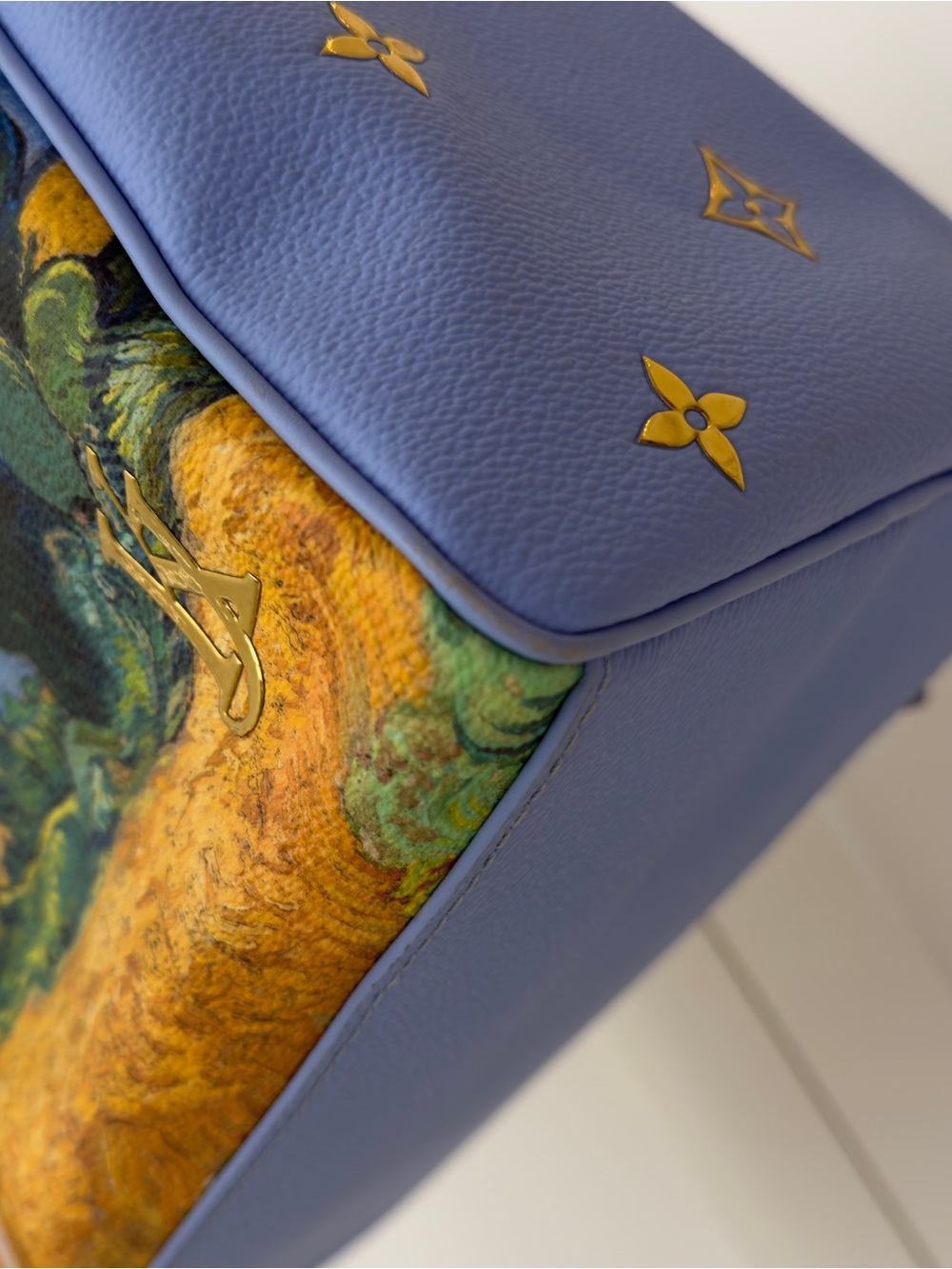 Van Gogh Blue Art-Print Satchel Bag - Picture 5 of 11
